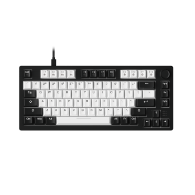 Bàn phím cơ Gaming DAREU EK75 WHITE BLACK PBT Double Shot