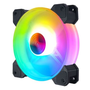 Bộ kit quạt tản nhiệt, fan case Coolmoon Y1 Led RGB 16 triệu màu, 366 hiệu ứng - kèm hub và remote