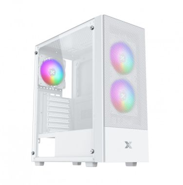 Vỏ Case Xigmatek Hero II Air 3F Trắng / Đen Kèm 3 Fan Led