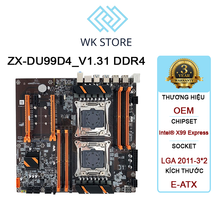 Mainboard X99 ZX-DU99D4 Dual CPU