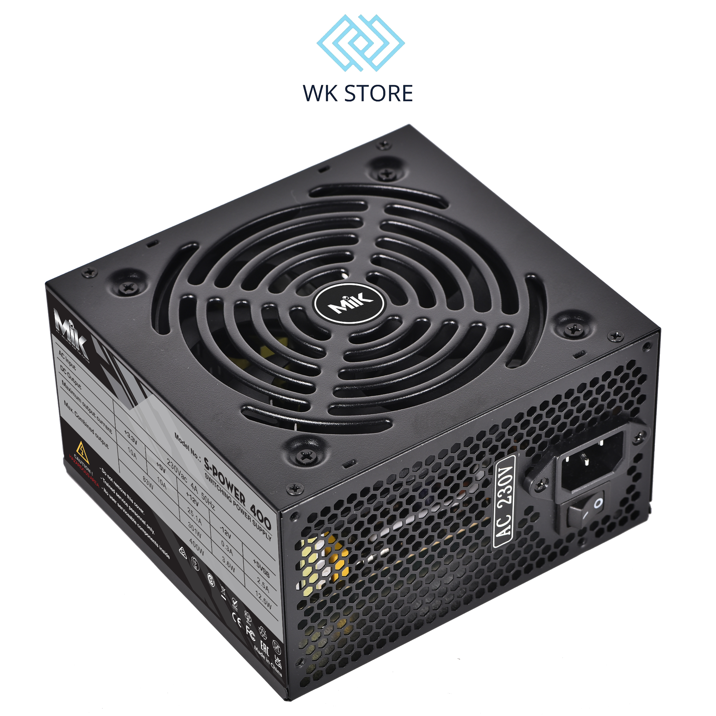 Nguồn máy tính MIK Spower 400W, 500W, 600W