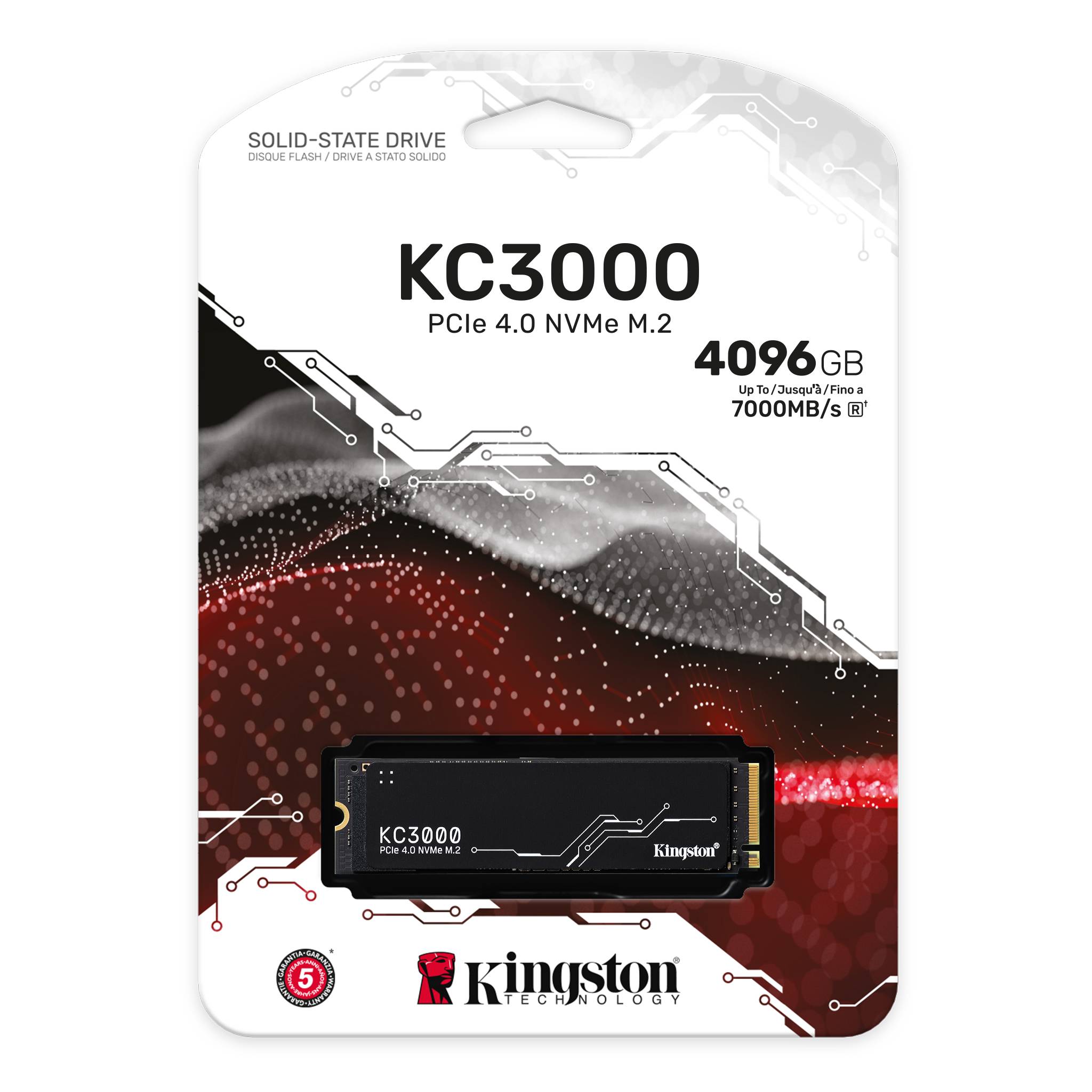 SSD Kingston KC3000 4TB M.2 PCIe Gen4 x4 NVMe