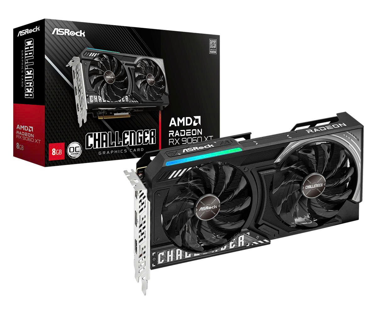 VGA AsRock Radeon™ RX 9060 XT Challenger 8GB OC