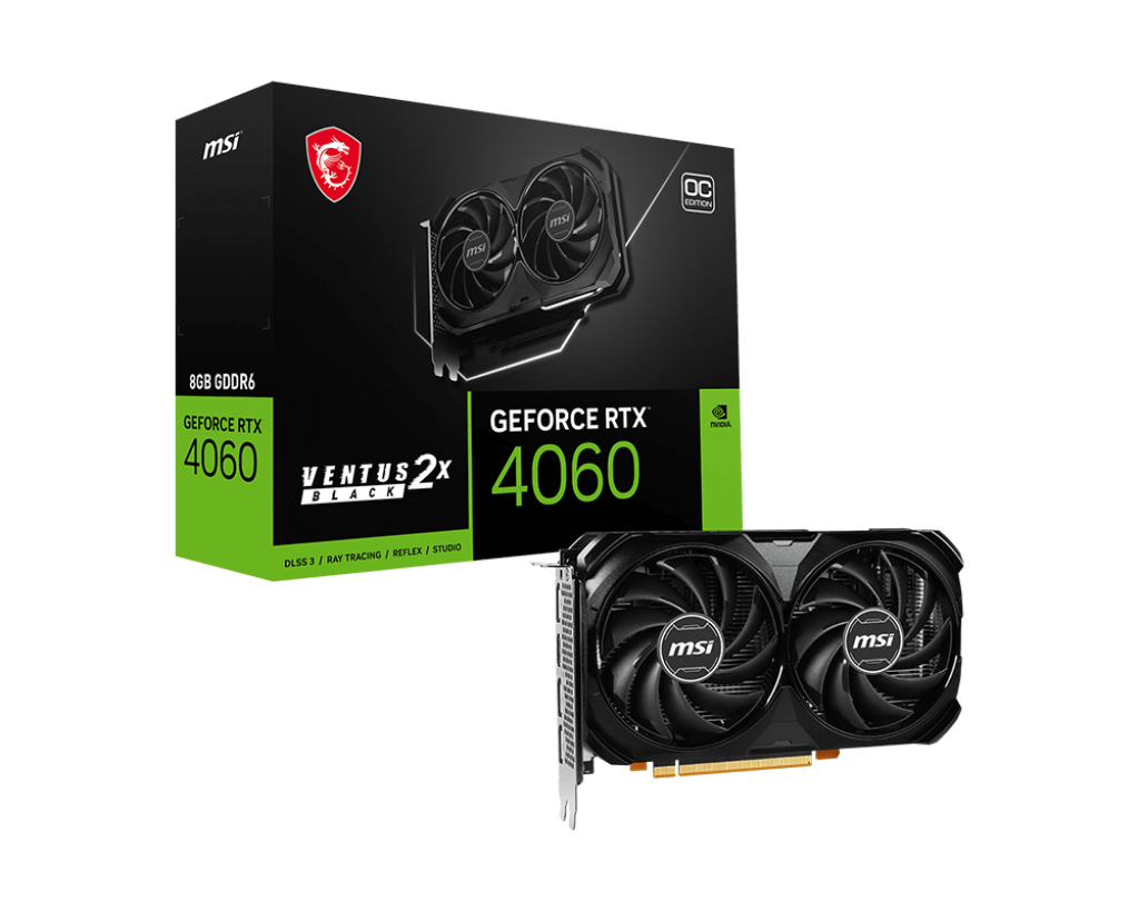 VGA MSI RTX 4060 VENTUS 2X BLACK 8GB OC