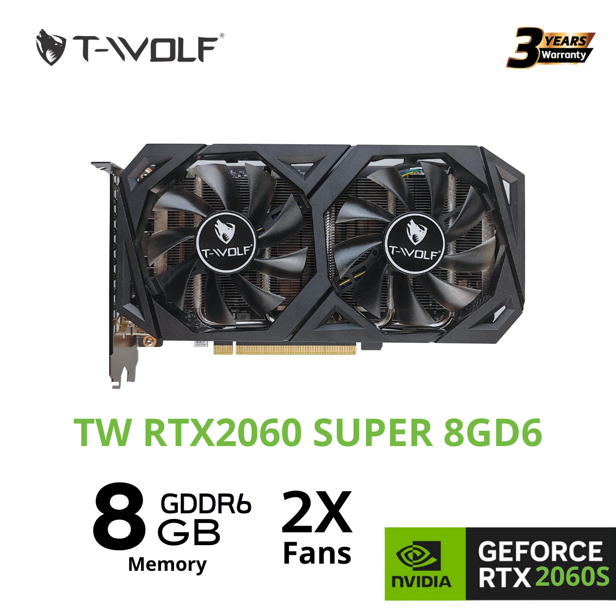 VGA T-Wolf Geforce RTX 2060 Super 8GB GDDR6